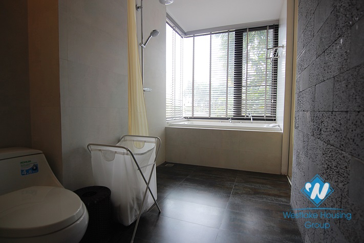 Beautiful apartment with 4 bedrooms for rent in Dang Thai Mai street, Tay Ho, Hanoi